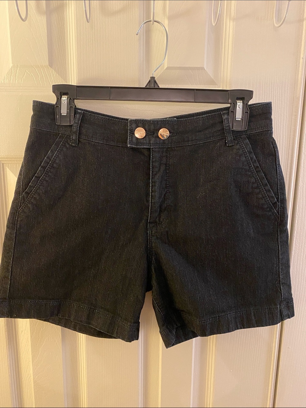 Nine West Denim Shorts with Dual Button Waist